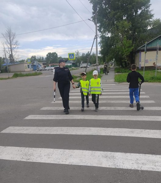 В Завитинске для дошколят провели практические занятия «Правила безопасного перехода»